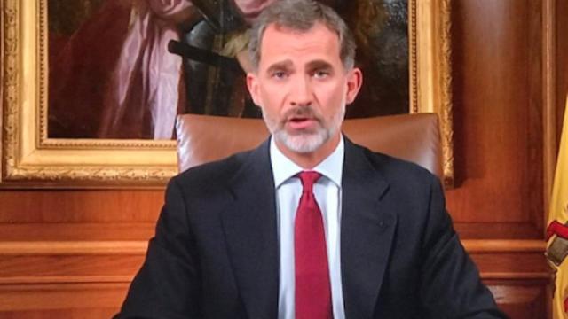 El rey durante su discurso