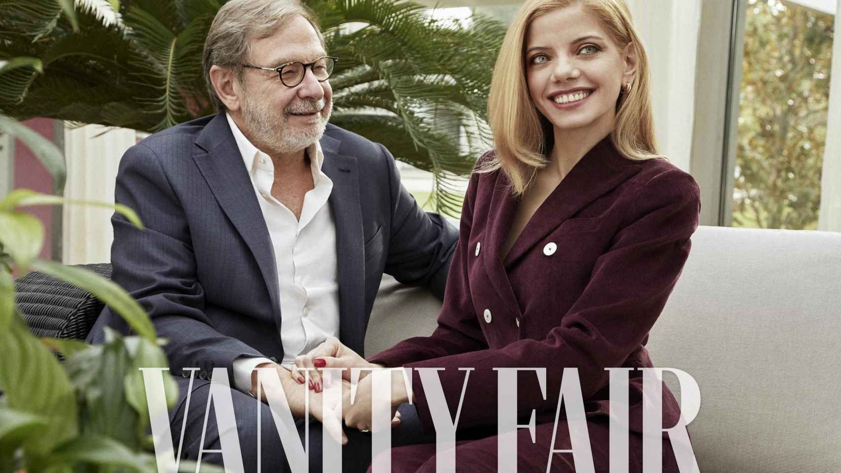 Cebrián y su tercera mujer posan para 'Vanity Fair'