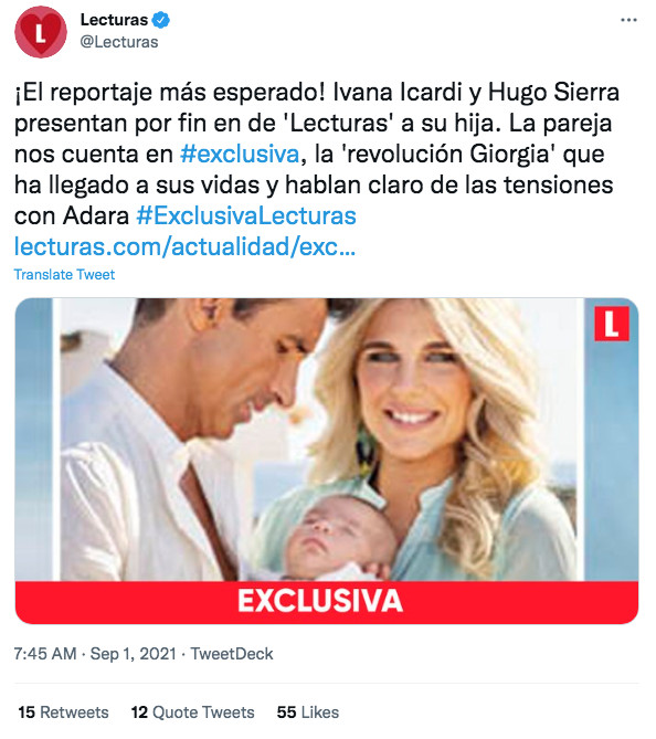 Publicación de la revista 'Lecturas' / TWITTER