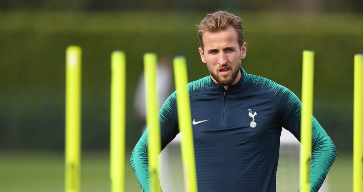 Harry Kane durante un entrenamiento del Tottenham / EFE