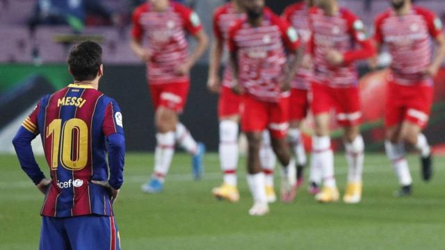 Leo Messi contra el Granada / EFE