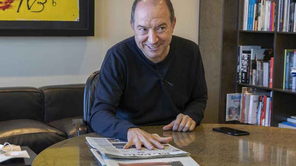 Vicent Sanchis durante la entrevista en las instalaciones de TV3 / CG