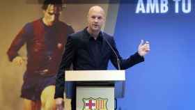 Jordi Cruyff en un acto con el Barça / EFE