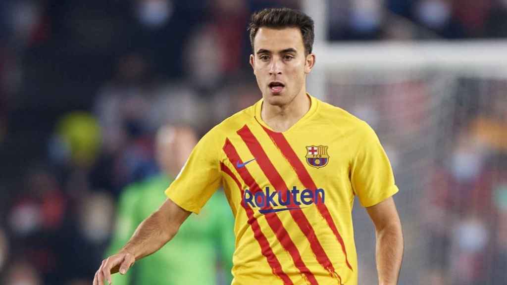 Eric García, durante el clásico contra el Real Madrid en el Santiago Bernabéu / Redes