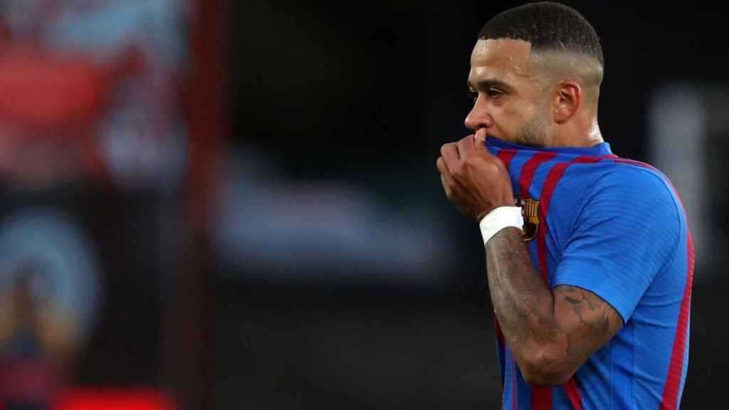 Memphis tras dejarse empatar el Barça / FCB