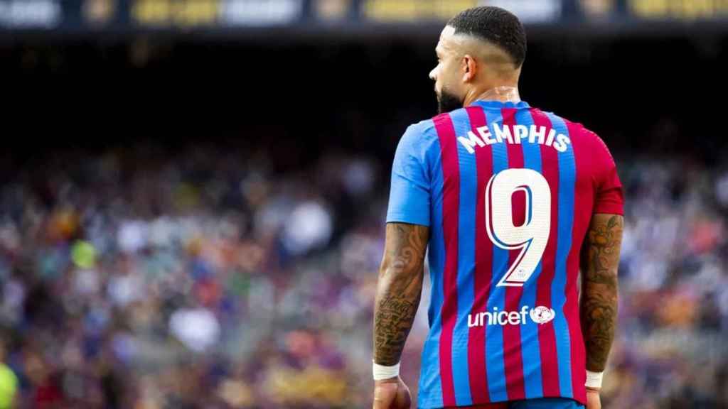 Memphis Depay, durante el compromiso contra el Real Madrid. Sigue el derbi Barça-Espanyol / FCB