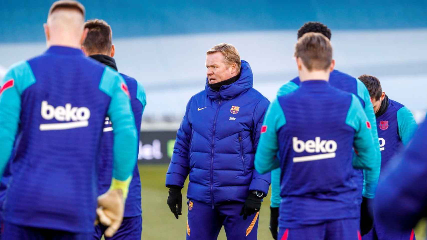 Koeman, en un entrenamiento del Barça | FCB