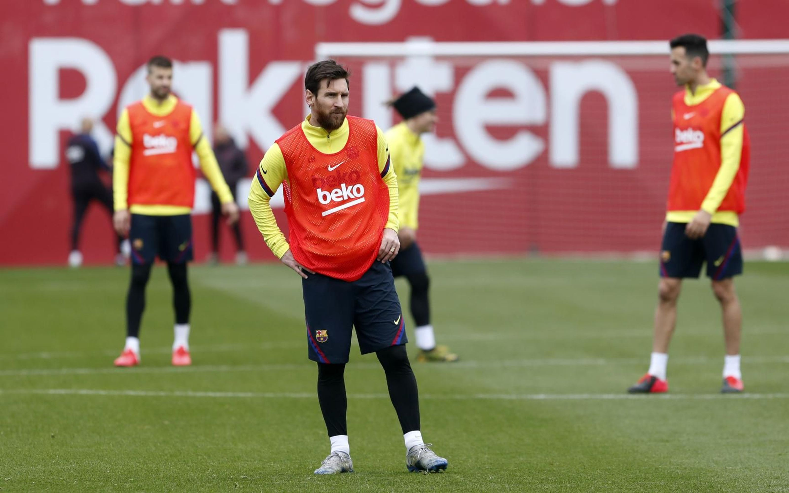 Leo Messi en un entrenamiento del Barça / FC Barcelona