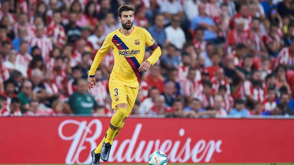 Piqué, en el partido ante el Athletic | EFE