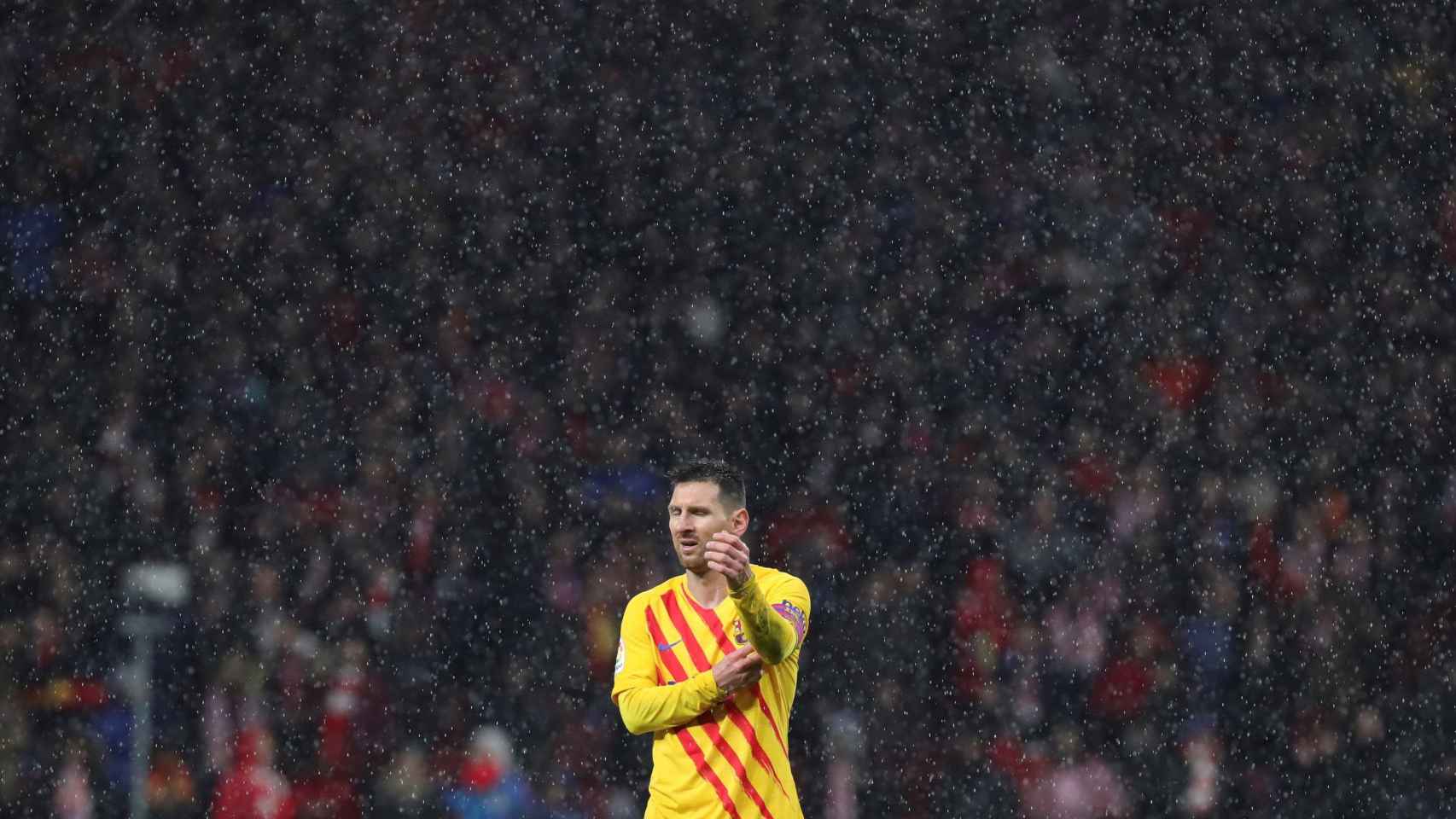 Leo Messi en una imagen de archivo en el Wanda Metropolitano / EFE