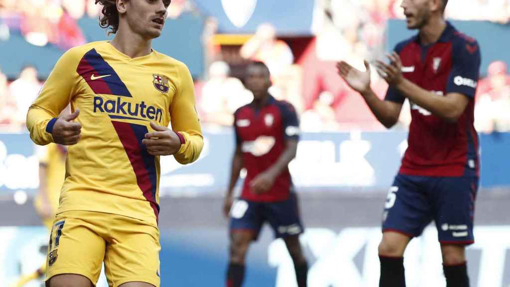 Una foto de Antoine Griezmann durante el partido ante el Osasuna / EFe