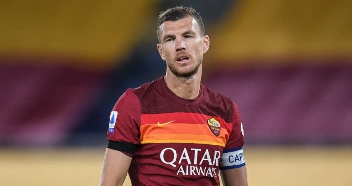 Edin Dzeko jugando con la Roma / Redes