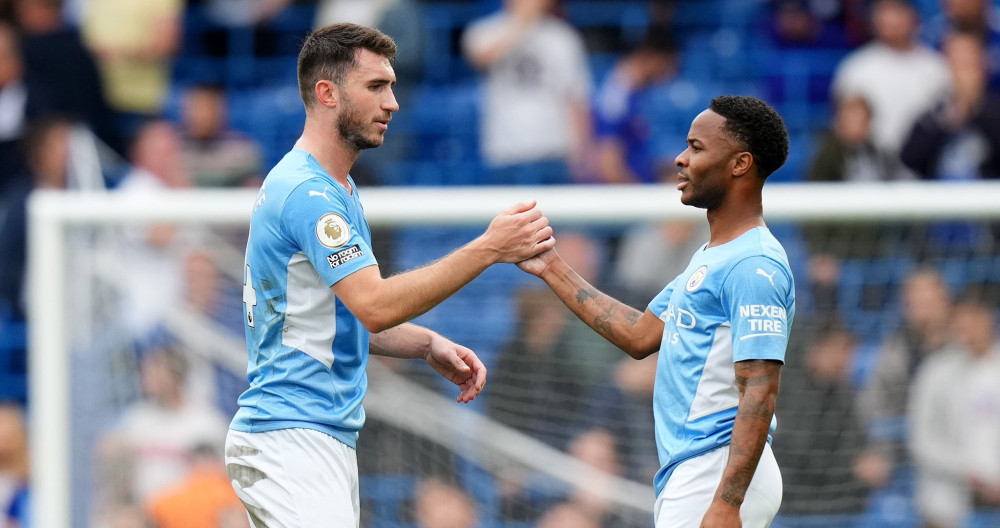 Sterling con Laporte en el City / Redes