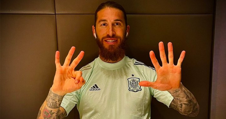 Sergio Ramos ha sumado su partido 180 con la Roja en 16 años como internacional / REDES