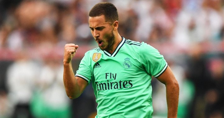 Eden Hazard celebra su gol ante el Red Bull Salzburgo / EFE