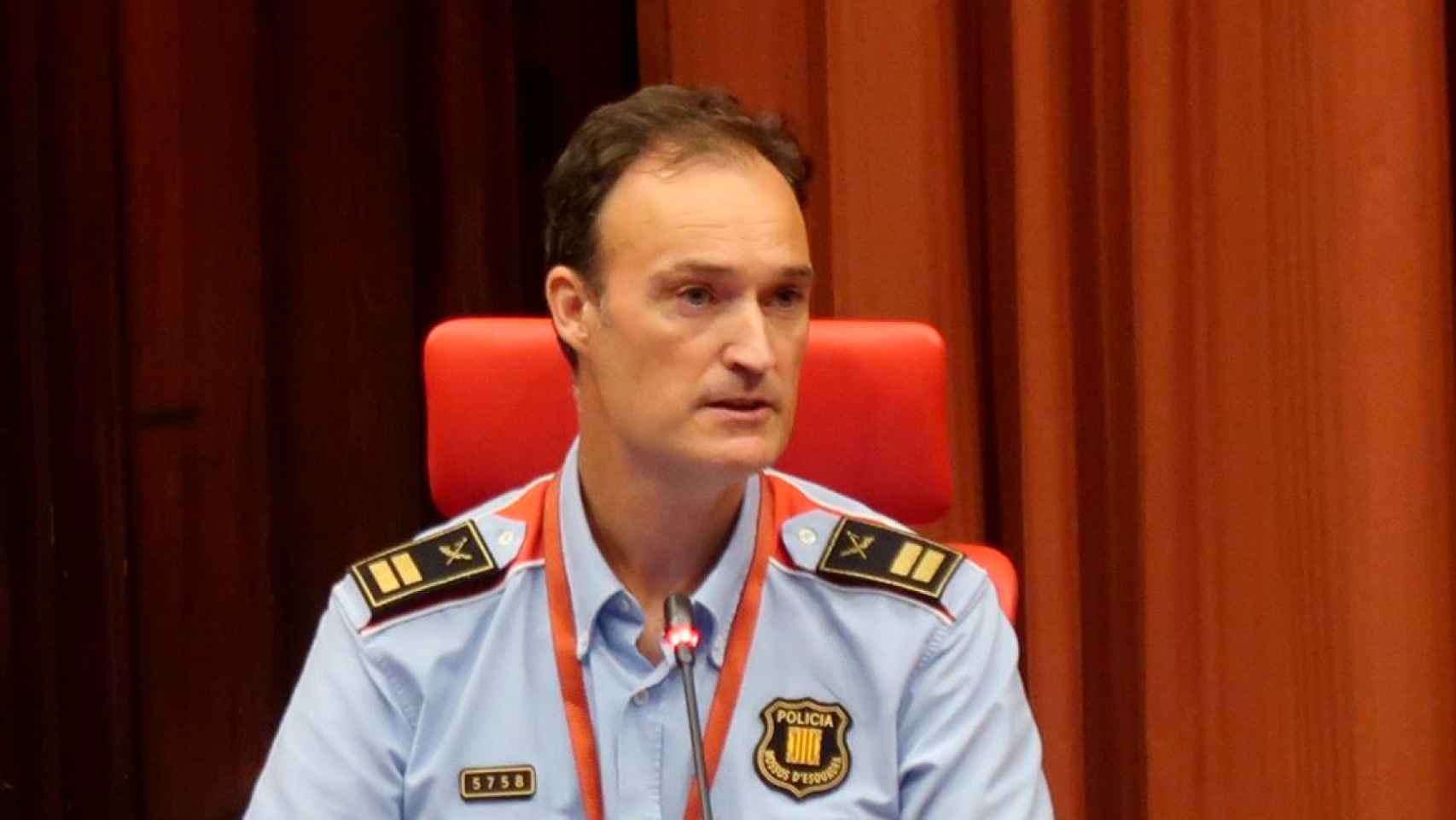 Eduard Sallent, comisario jefe de los Mossos d'Esquadra / PARLAMENT DE CATALUÑA