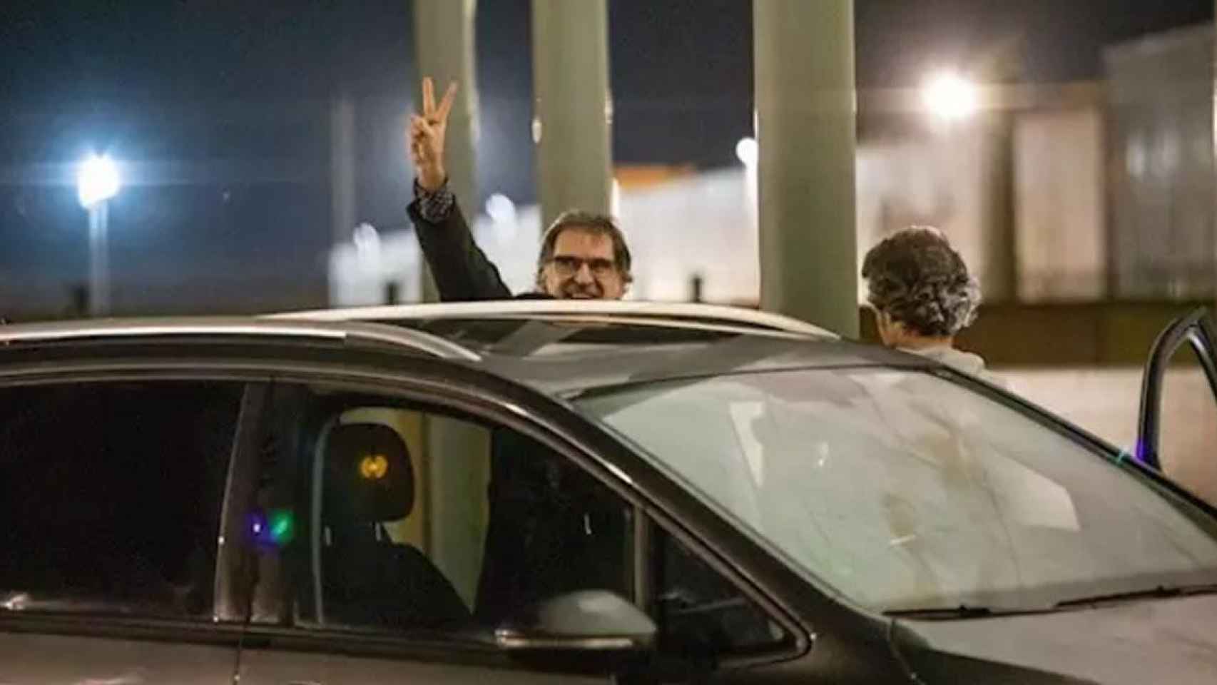 Jordi Cuixart a su salida de Lledoners / EUROPAPRESS