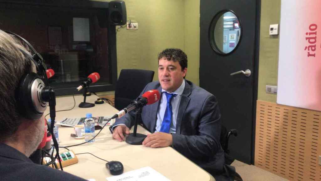 El líder del PDeCAT, David Bonvehí, en una entrevista en RNE / PDECAT