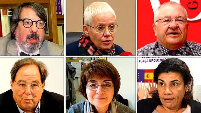 Francesc Jufresa, Ana Maria Magaldi, Joaquim Molins, Francesc de Carreras, Montserrat Baras y Ana Losada / CG