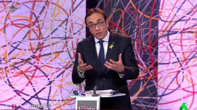 Josep Rull, de JxCAT, en el debate de La Sexta el domingo / CG