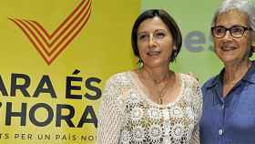 Las presidentas de la ANC y Òminum Cultural, Carme Forcadell y Muriel Casals, respectivamente