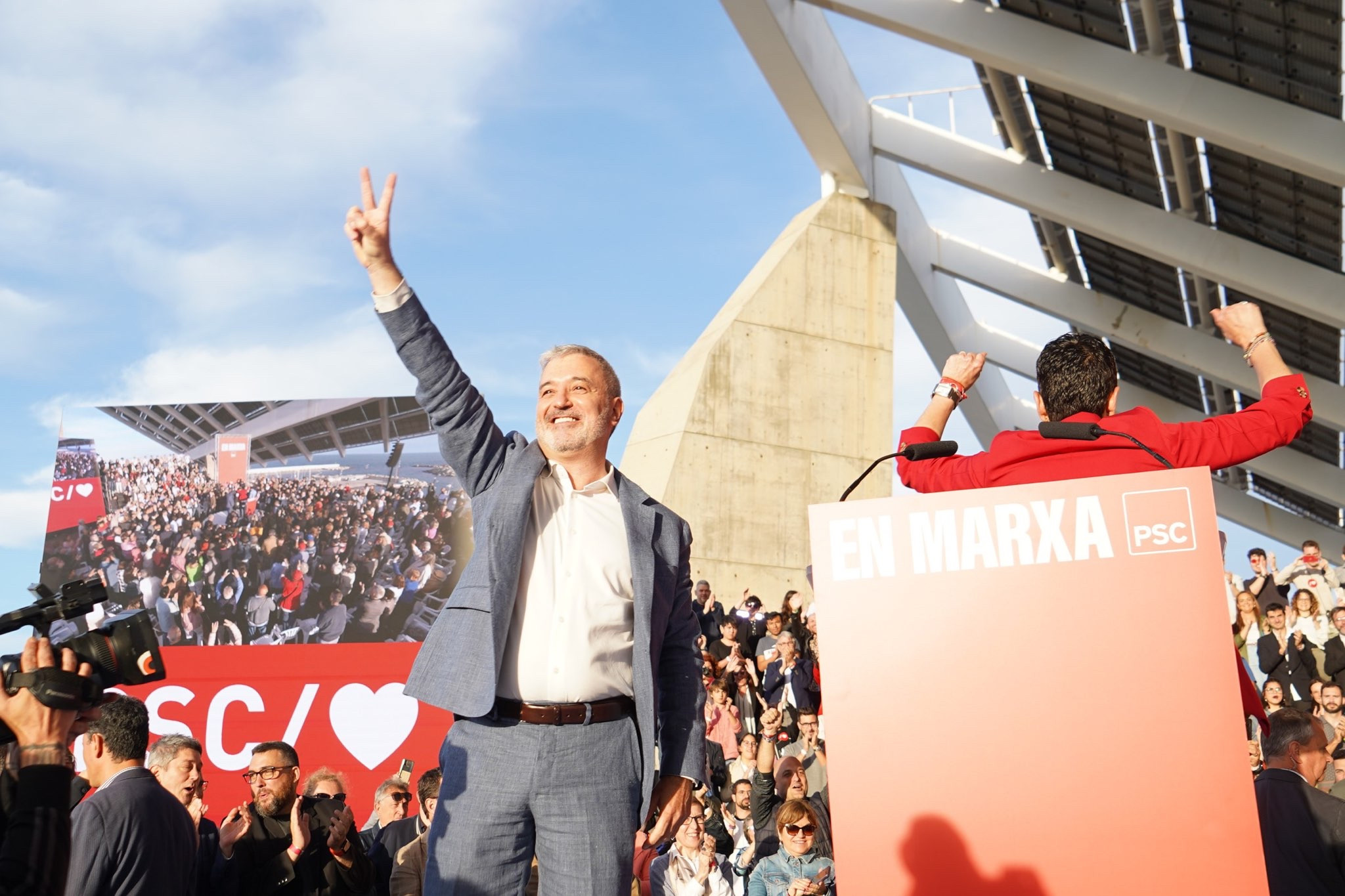 Jaume collboni en el puerto del Forum / GALA ESPÍN