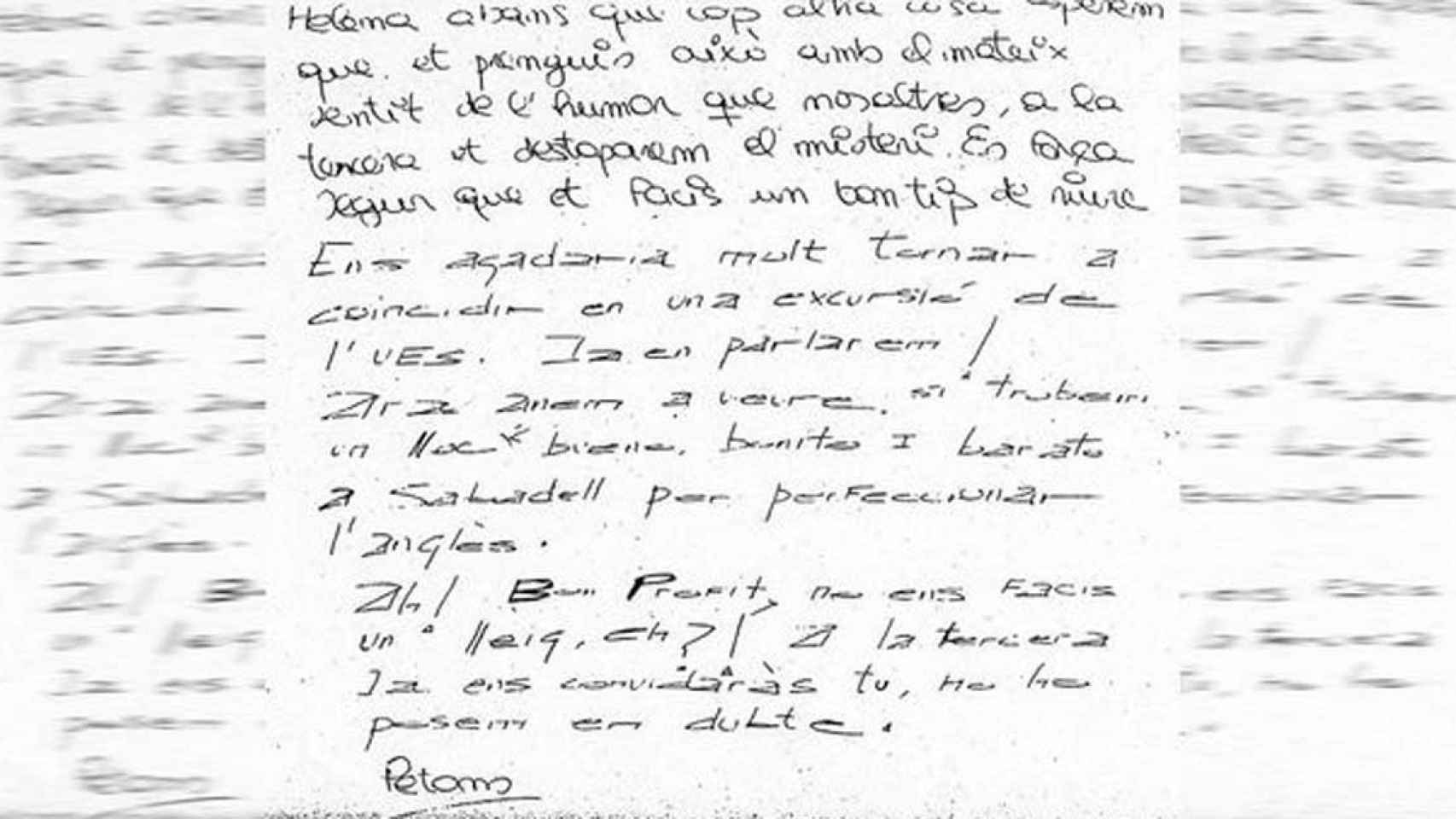 El juez ha ordenado que se realice una prueba caligráfica del investigado para esclarecer su relación con los anónimos / FAMILIA JUBANY