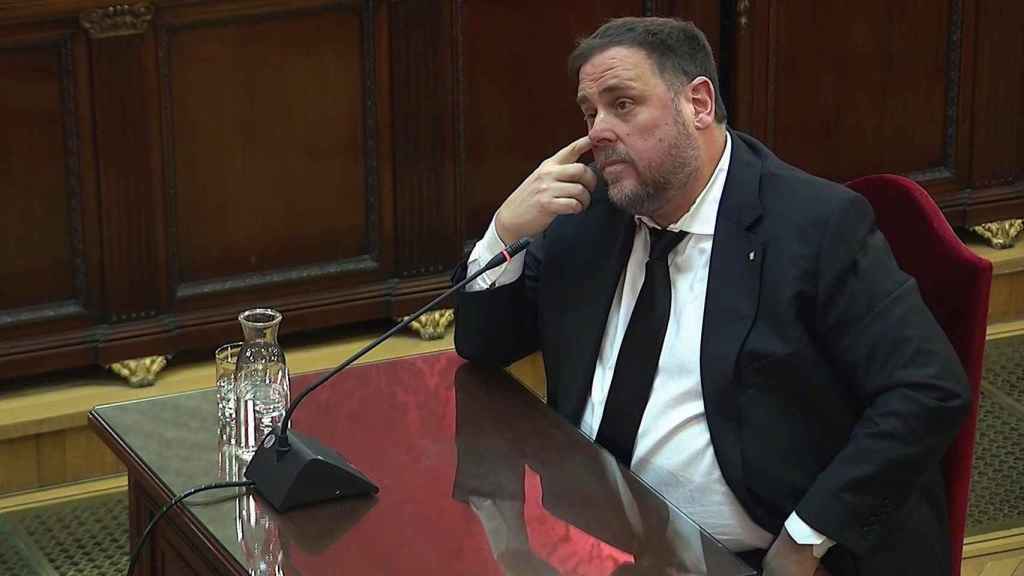 El líder de ERC, Oriol Junqueras, durante el juicio del 'procés' / EFE