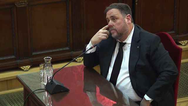 El líder de ERC, Oriol Junqueras, durante el juicio del 'procés' / EFE