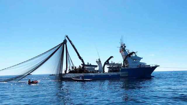 Imagen de un barco de la atunera Balfegó durante la campaña del atún rojo de 2019 / EP