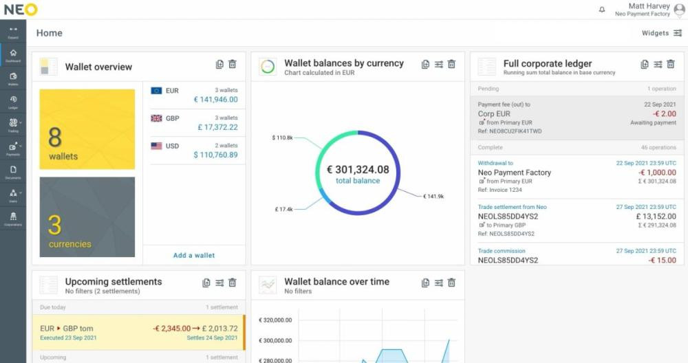 Interfaz de la 'fintech' Neo / CEDIDA