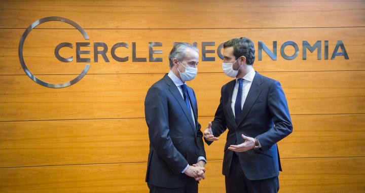 Javier Faus y Pablo Casado, en el Círculo de Economía / CdECONOMIA