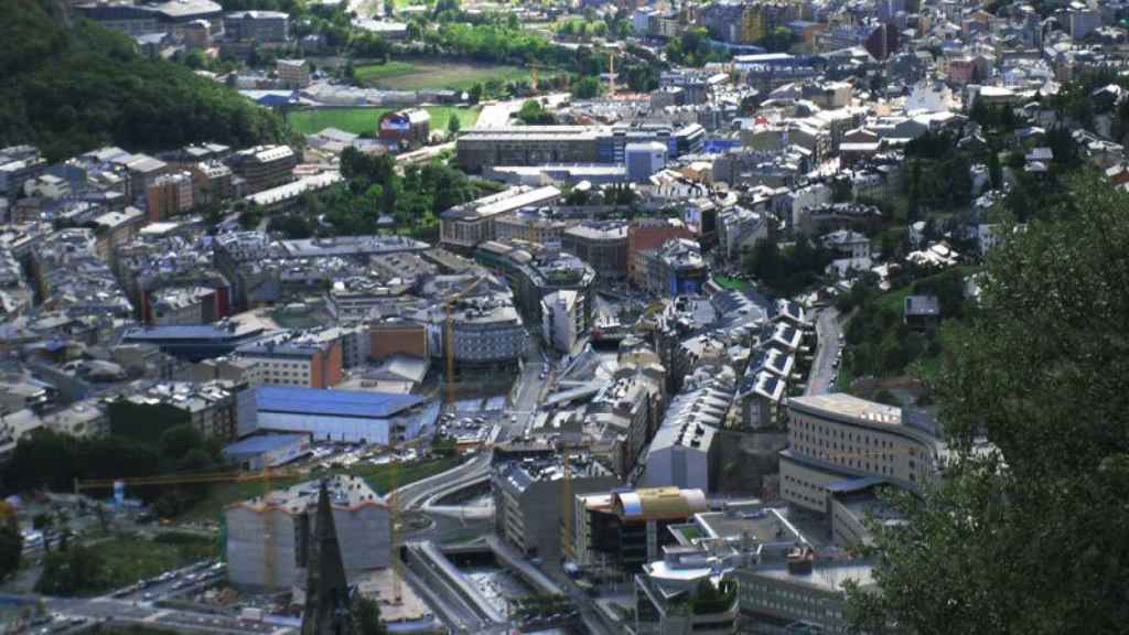 Imagen de archivo aérea de Andorra la Vella, la capital del Principado / CG