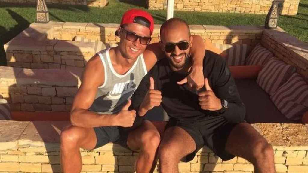 Cristiano Ronaldo junto a su amigo Badr Hari