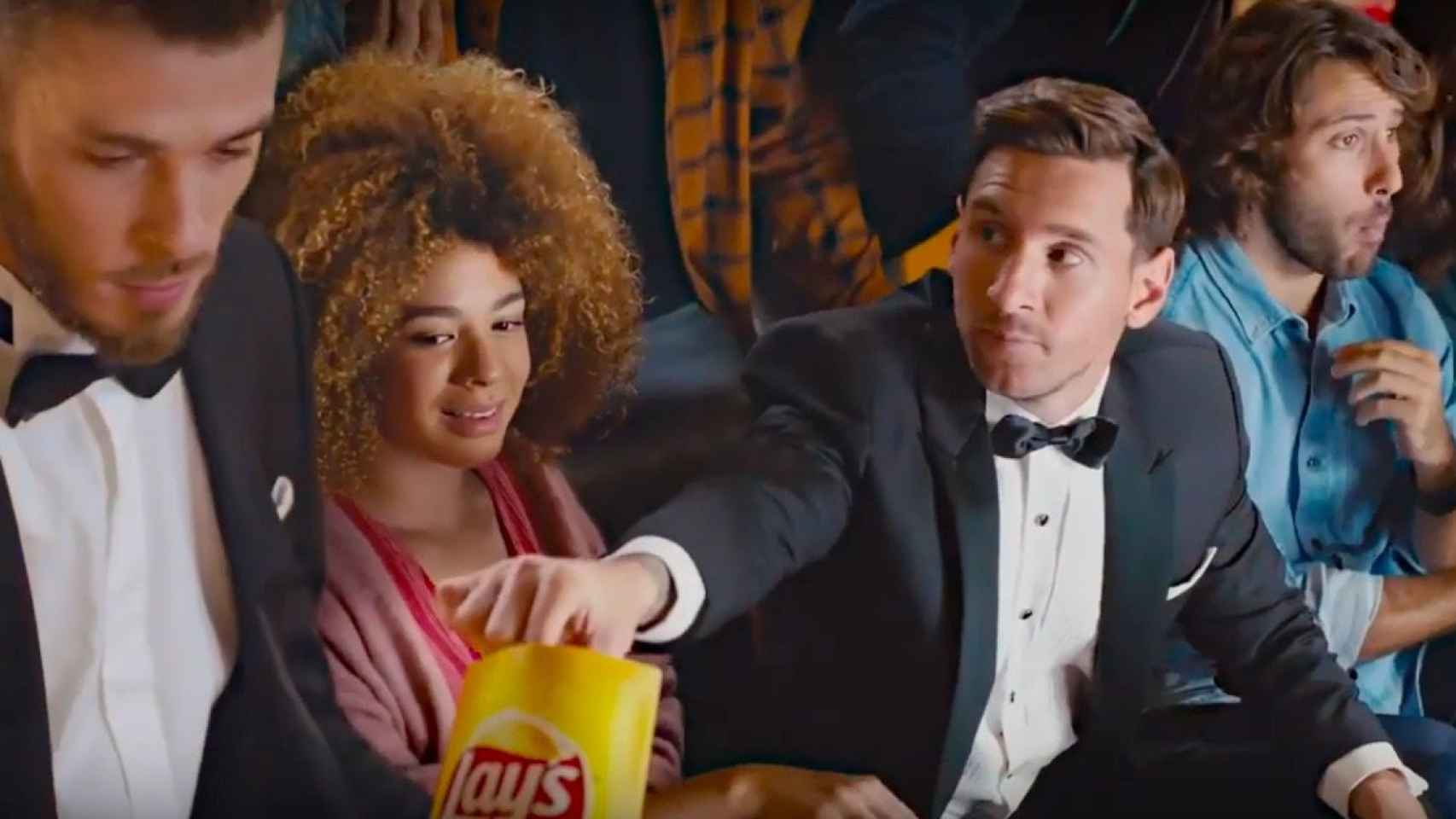 Leo Messi anuncio de la Champions patrocinado por Lays