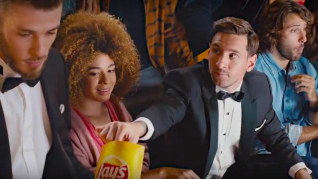 Leo Messi anuncio de la Champions patrocinado por Lays