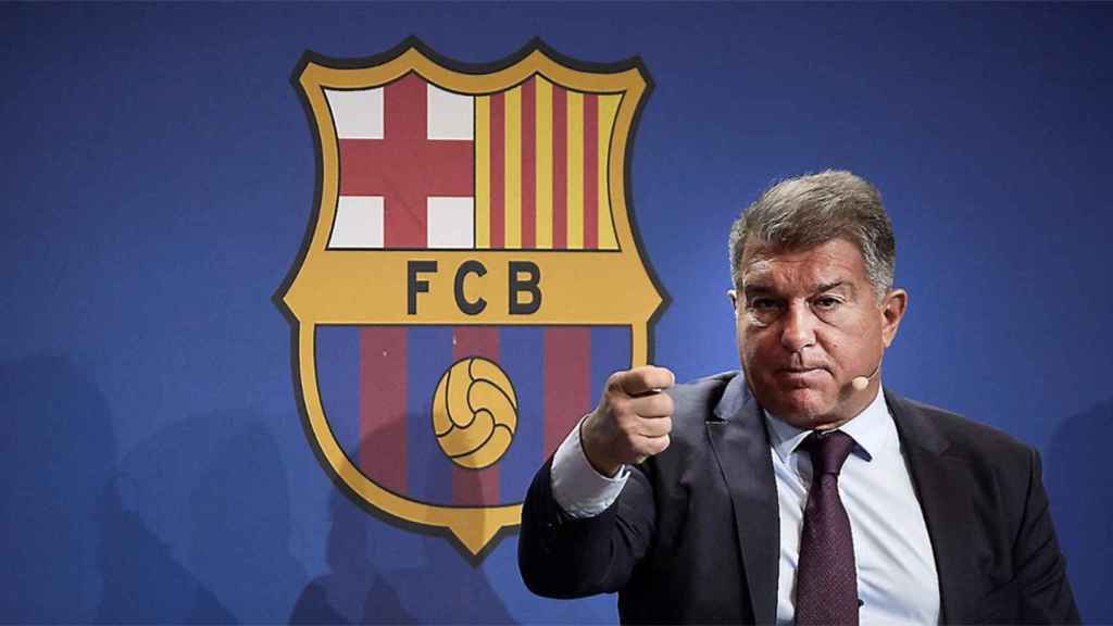 Joan Laporta, durante una rueda de prensa con el FC Barcelona / REDES