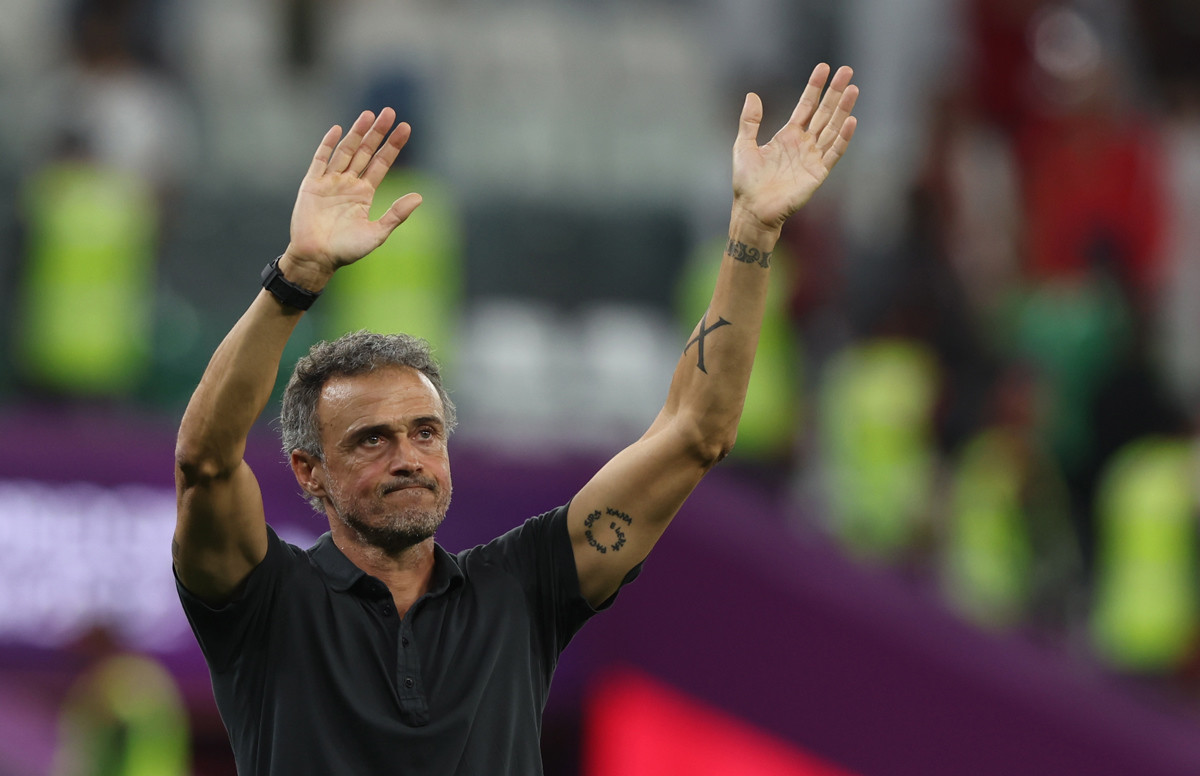 Luis Enrique agradece el apoyo de la afición española en Qatar / EFE