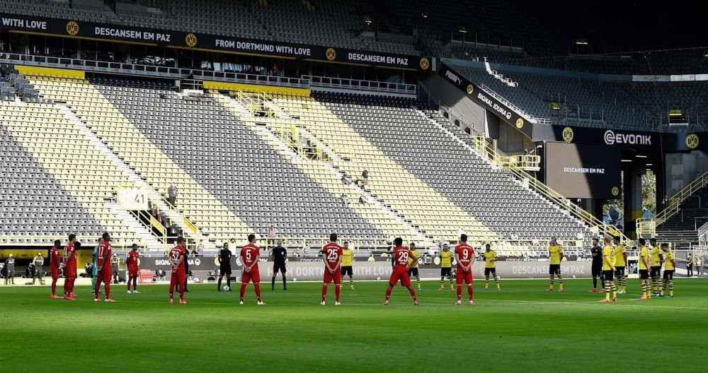 El Bayern de Munich y el Borussia Dortmund jugando a puerta cerrada /FC BAYERN MUNICH