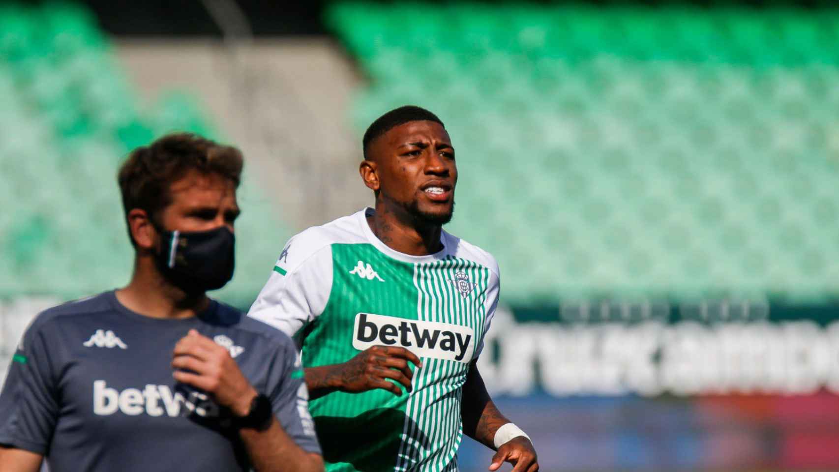 Emerson en un entrenamiento del Real Betis / Real Betis