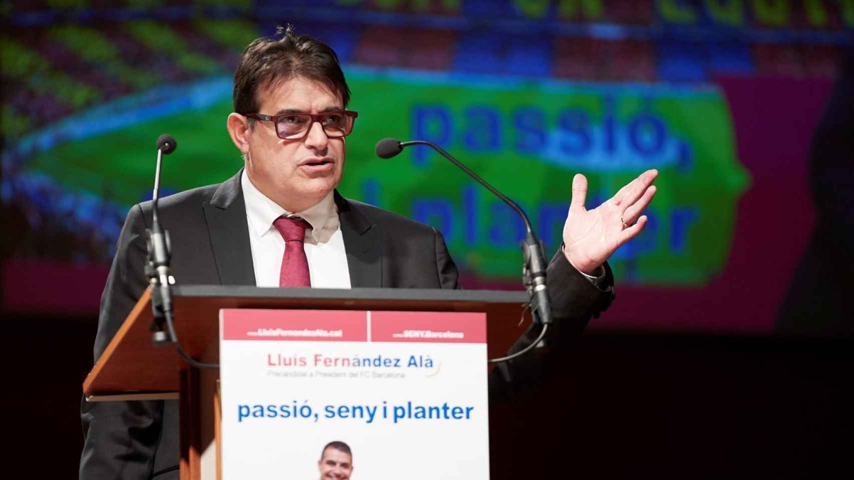 Lluís Fernández Alà en un acto de su precandidatura / EFE