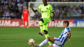 Una foto de Dembelé durante el partido frente al Leganés / EFE