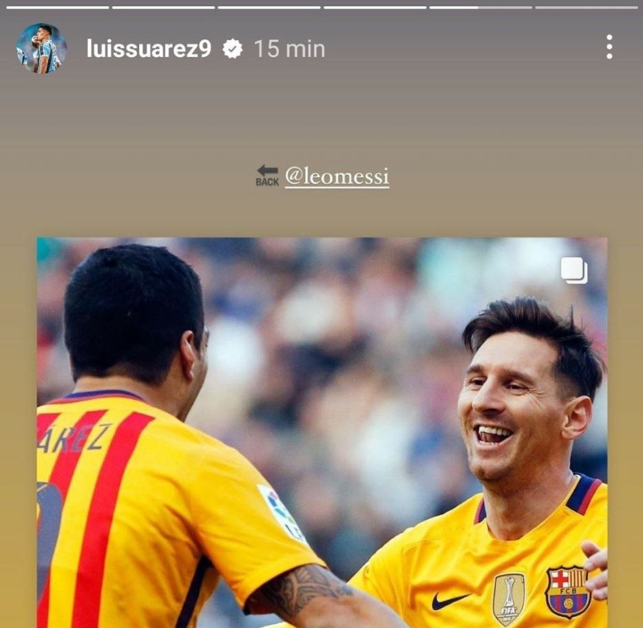 Luis Suárez desvela el fichaje de Messi por el Barça / REDES