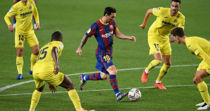 Leo Messi, en una acción ante el Villarreal | EFE