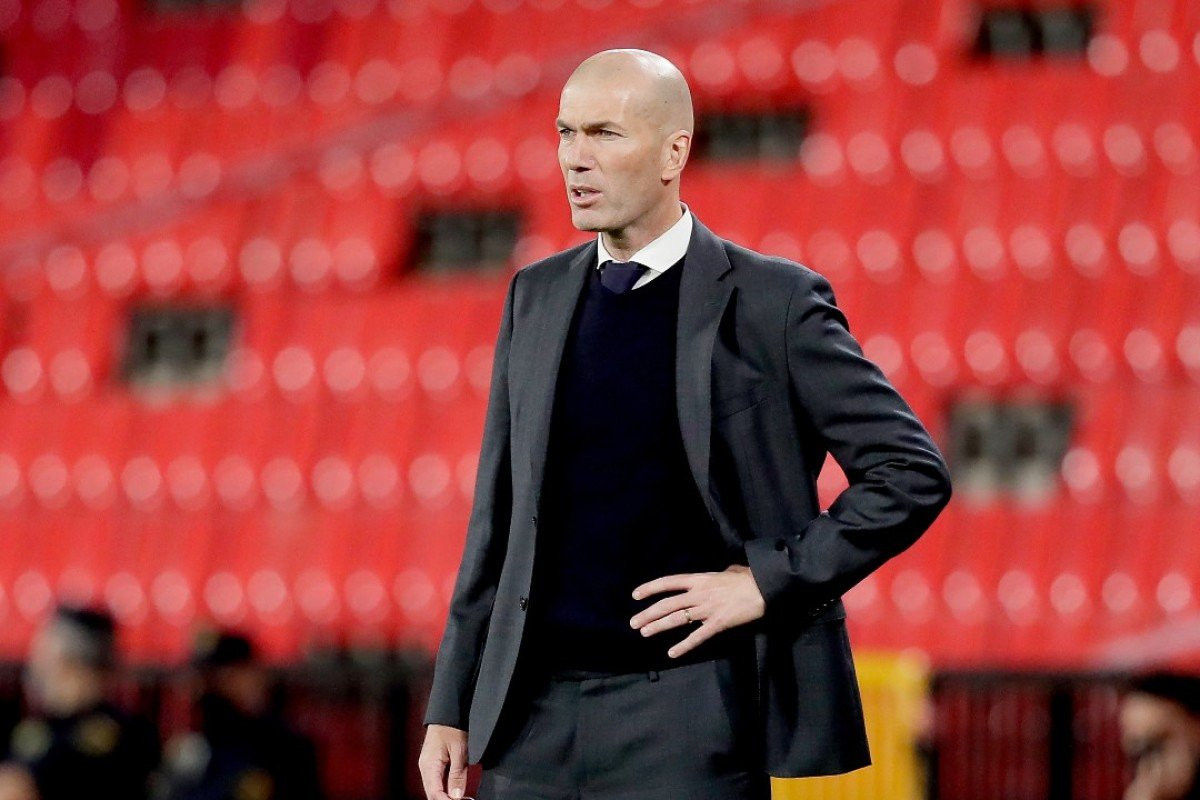 Zinedine Zidane en un partido del Real Madrid / EFE