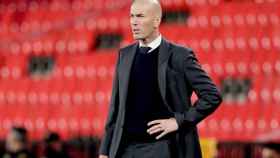 Zinedine Zidane en un partido del Real Madrid / EFE