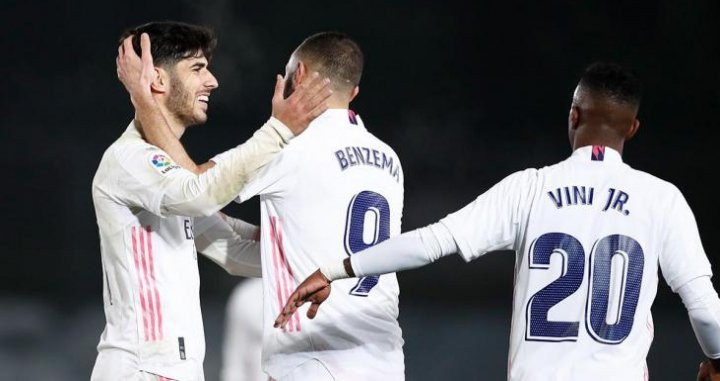 Benzema, Asensio y Vinicius | EFE