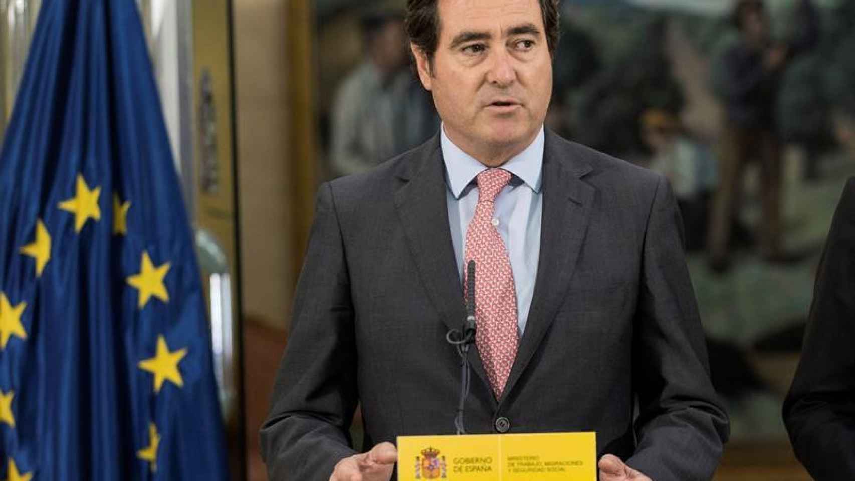 Antonio Garamendi ha presentado hoy su candidatura a la presidencia de la CEOE / EFE