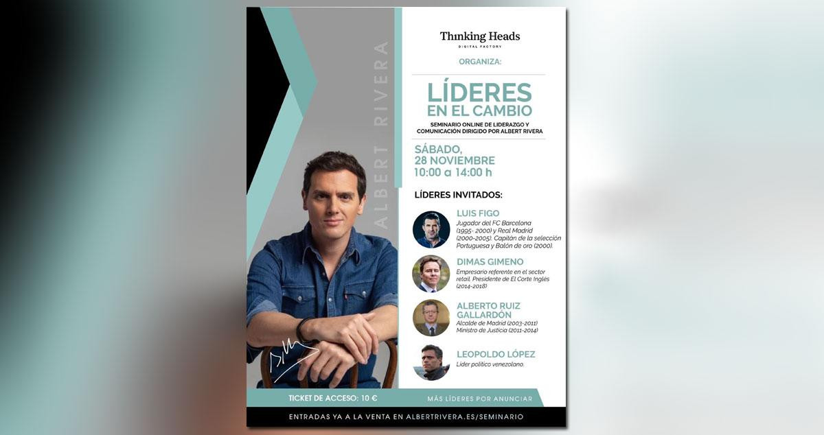 El congreso de líderes que impulsa y encabeza Albert Rivera / CG