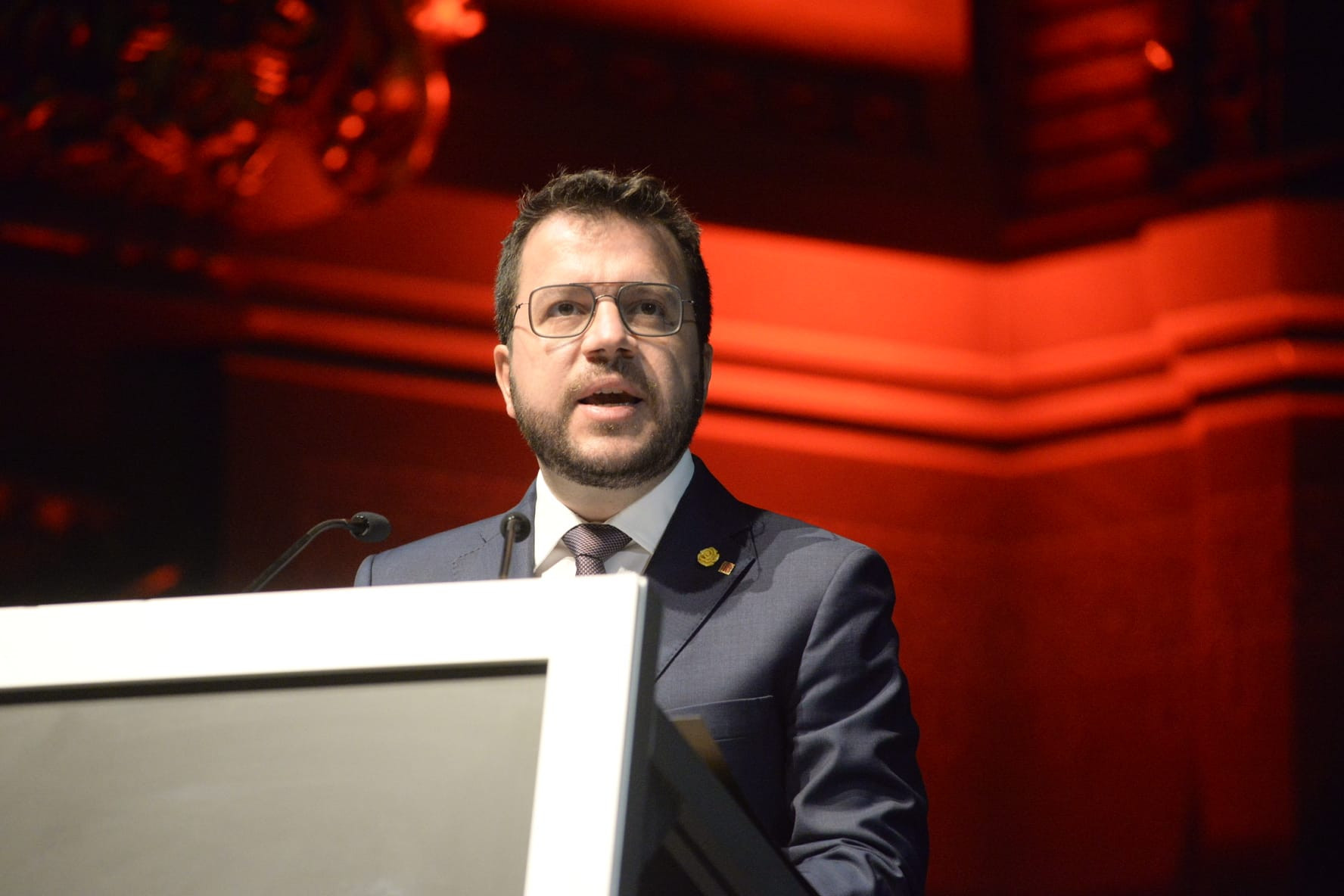 El presidente de la Generalitat, Pere Aragonès, en el 150 aniversario de Cruz Roja Cataluña